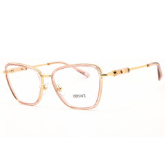Versace Women's Eyeglasses - Transparent Peach/Gold Cat Eye Frame | 0VE1292 1507