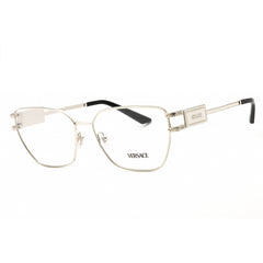 Versace Women's Eyeglasses - Silver Steel Cat Eye Full Rim, 55mm | 0VE1301 1000