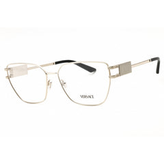 Versace Women's Eyeglasses - Silver Steel Cat Eye Full Rim, 57mm | 0VE1301 1000