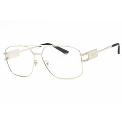 Versace Men's Eyeglasses - Silver Metal Rectangular Full Rim, 59mm | 0VE1302 1000