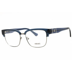 Versace Men's Eyeglasses - Transparent Blue/Silver Full Rim Frame | 0VE3348 5292