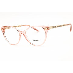 Versace Women's Eyeglasses - Transparent Pink Acetate Round Frame | 0VE3353 5323