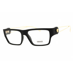 Versace Men's Eyeglasses - Black/Gold Rectangular Full Rim Frame | 0VE3359 GB1
