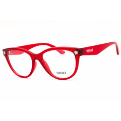 Versace Women's Eyeglasses - Red Plastic Oval Shape Full Rim Frame | 0VE3365U 5495