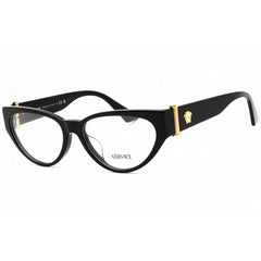 Versace Women's Eyeglasses - Black Acetate Cat Eye Full Rim Frame | 0VE3366F GB1