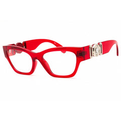 Versace Women's Eyeglasses - Transparent Red Cat Eye Full Rim Frame | 0VE3367U 5495