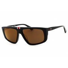 Web Men's Sunglasses - Shiny Black Acetate Rectangular Full Rim Frame | WE0358 01A