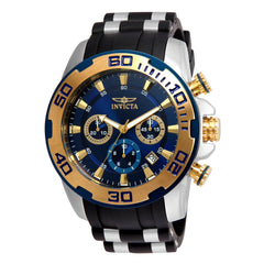 Invicta Men's Chronograph Watch - Pro Diver Steel & Silicone Strap Blue Dial | 22339