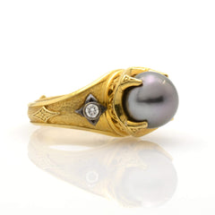 Konstantino Women's Callas 18K Yellow Gold & Pearl Ring DMK01162-18KT-645