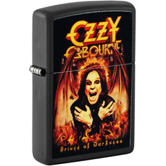 Zippo Pocket Windproof Lighter - Ozzy Osbourne Prince of Darkness Black Finish | 47082
