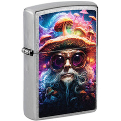 Zippo Windproof Lighter - Mushroom Man Design Classic Street Chrome Finish | 47184