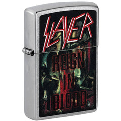 Zippo Windproof Lighter - Slayer Reign In Blood Design Street Chrome Finish | 47221