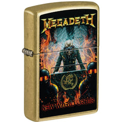 Zippo Windproof Lighter - Megadeth New World Order in Color Image Design | 47236