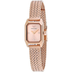 Armani Women's Watch - Gioia Quartz Rose Gold Tone Dial Steel Bracelet | AR11345