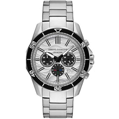 Armani Exchange Men's Watch - Spencer Chronograph Black and Silver Dial | AX1969