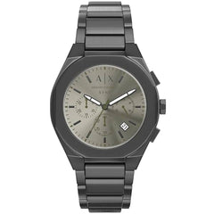 Armani Exchange Men's Watch - Sync Chronograph Grey Dial Gunmetal Bracelet | AX4296