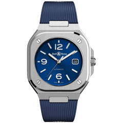 Bell & Ross Men's Watch - Urban Automatic Blue Dial Rubber Strap | BR05A-BLU-ST/SRB