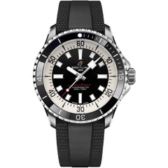Breitling Men's Watch - Superocean Automatic Black Rubber Strap | A17376211B1S1