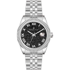 Christian Van Sant Men's Watch - Stellar Black Dial Silver Steel Bracelet | CV0701