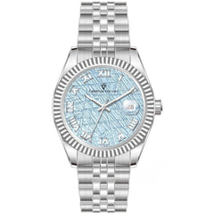 Christian Van Sant Men's Watch - Stellar Blue Dial Silver Steel Bracelet | CV0702