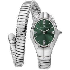 Christian Van Sant Women's Watch - Naga Quartz Green Dial Silver Bracelet | CV0885