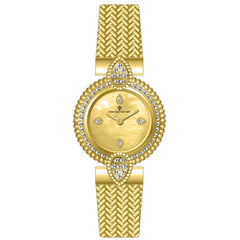 Christian Van Sant Women's Watch - Valor Quartz Yellow Gold Steel Bracelet | CV1271