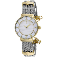 Christian Van Sant Women's Watch - Cavo Quartz Silver Dial Two Tone Steel | CV1296