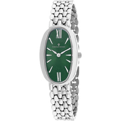 Christian Van Sant Women's Watch - Lucia Quartz Green Dial Silver Bracelet | CV1813