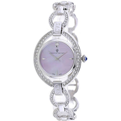 Christian Van Sant Women's Watch - Stella Quartz Pink Dial Silver Bracelet | CV2931