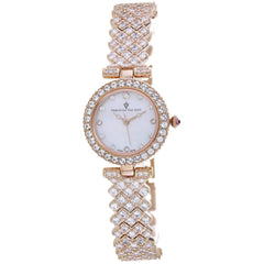 Christian Van Sant Women's Watch - Romana White Dial Rose Gold Steel Bracelet | CV2953