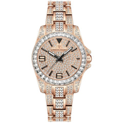 Christian Van Sant Women's Watch - Majestic Rose Gold Tone Bracelet Crystal | CV9211