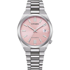 Citizen Men's Watch - Tsuyosa Automatic Pink Dial Silver Steel Bracelet | NJ0200-50Z