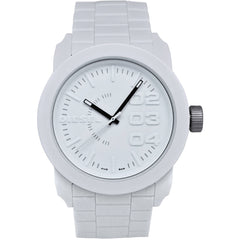 Diesel Men's Watch - Double Down Quartz White Dial Silicone Rubber Strap | DZ1436