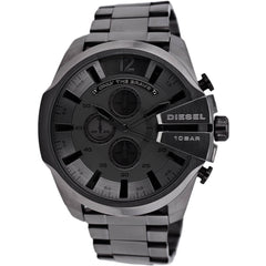 Diesel Men's Watch - Mega Chief Chronograph Gunmetal Dial Steel Bracelet | DZ4282