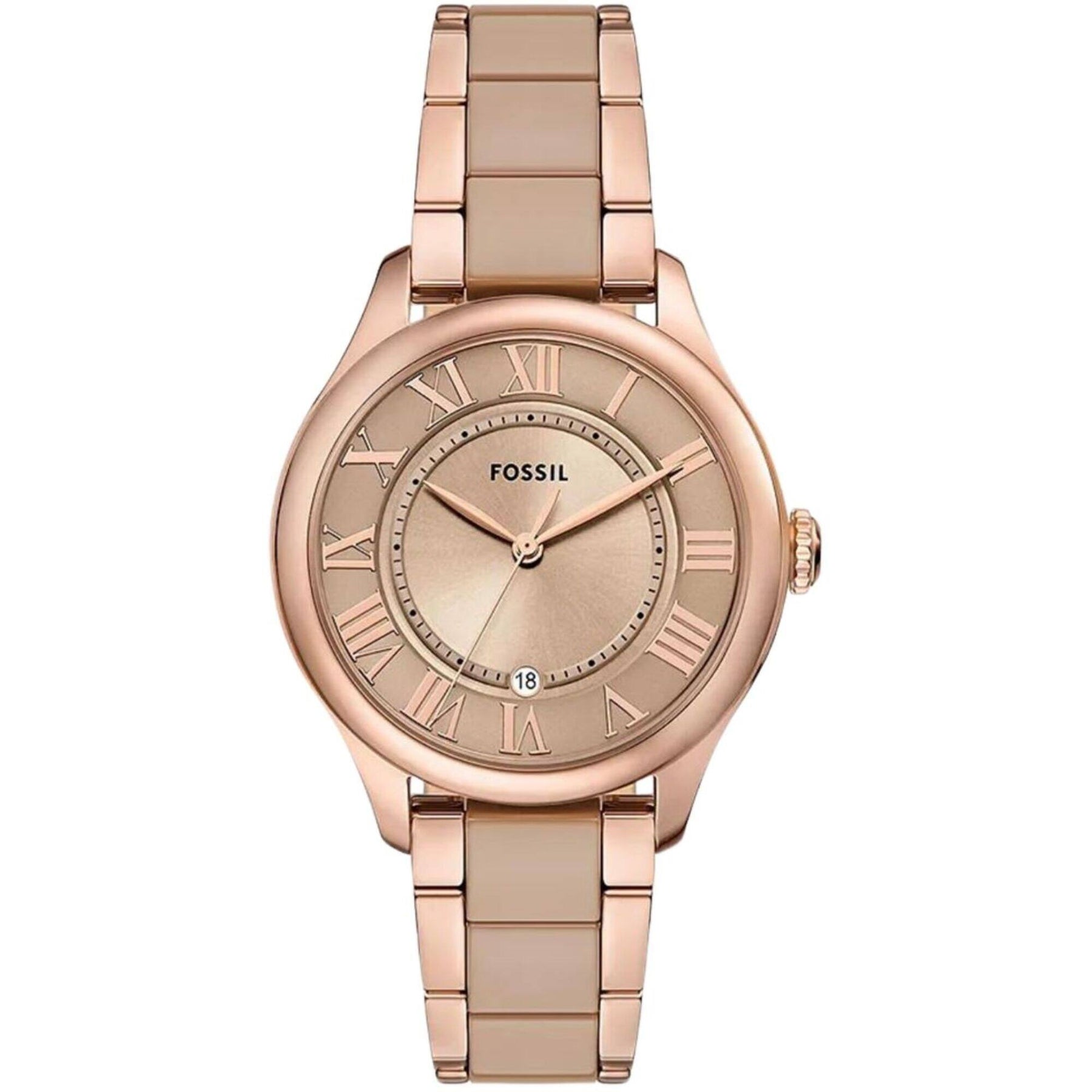 Fossil Women\'s Stainless Steel Analog Rose Gold Dial Quartz Watch Fossil Rye Analog Rose Gold Dial and Band Women main image 4