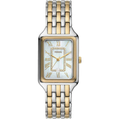 Fossil Women's Watch - Raquel Quartz White Mop Dial Two Tone Steel Bracelet | ES5305