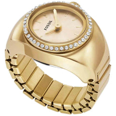 Fossil Women's Watch - Quartz Yellow Gold Steel Expansion Band Crystal | ES5319