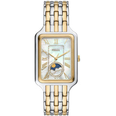 Fossil Women's Watch - Raquel Quartz White Mop Dial Two Tone Steel Bracelet | ES5399