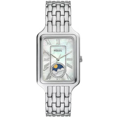 Fossil Women's Watch - Raquel Quartz White Mop Dial Silver Steel Bracelet | ES5400
