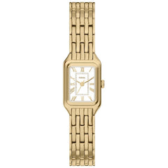 Fossil Women's Watch - Raquel Mini Quartz White Dial Yellow Gold Bracelet | ES5467