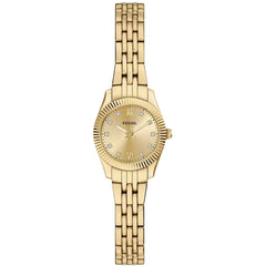 Fossil Women's Watch - Scarlette Mini Quartz Gold Dial Yellow Gold Bracelet | ES5474