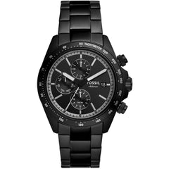 Fossil Men's Watch - Autocross Black Dial Stainless Steel Bracelet Day-Date | FS6125
