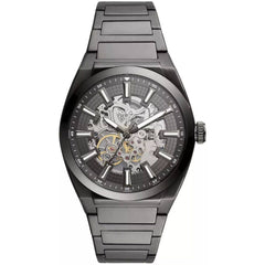 Fossil Men's Watch - Everett Automatic Grey and Silver Semi-Skeleton Dial | ME3206