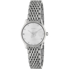 Gucci Women's Watch - G-Timeless Silver Dial Stainless Steel Bracelet | YA1265019