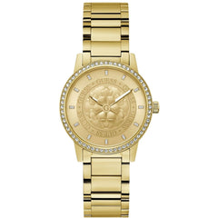 Guess Women's Watch - Petal Quartz Champagne Dial Yellow Gold Bracelet | GW0747L2