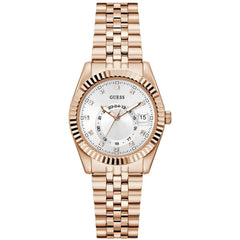 Guess Women's Watch - Jada Quartz White Dial Rose Gold Bracelet | GW0936L4