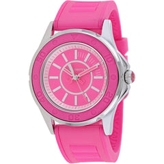 Juicy Couture Women's Watch - Rich Girl Quartz Pink Dial Rubber Strap | 1900872