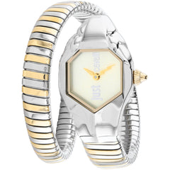 Just Cavalli Women's Watch - Glam DNA Quartz Champagne Dial Bracelet | JC1L001M0035