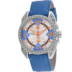 Locman Women's Watch - Cavallo Pazzo Quartz MOP Dial Blue Strap | 161MOPSKDC/SK KS