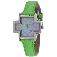 Locman Women's Watch - Italy Plus MOP Dial Green Leather Strap | 181MOPGR/GR KS